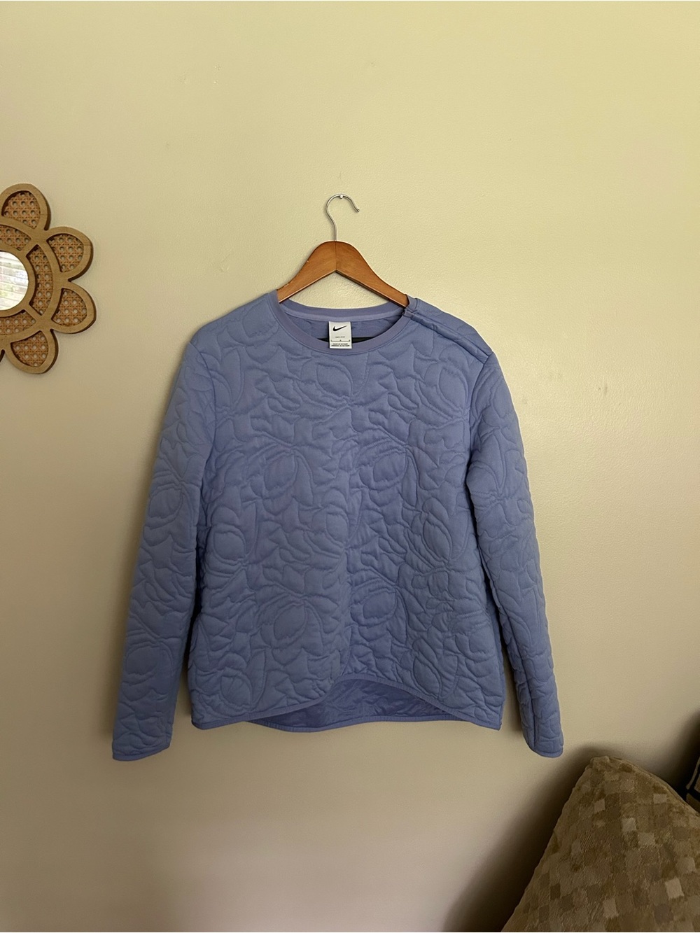 Nike Quilted Crewneck Sweatshirt - Lavender